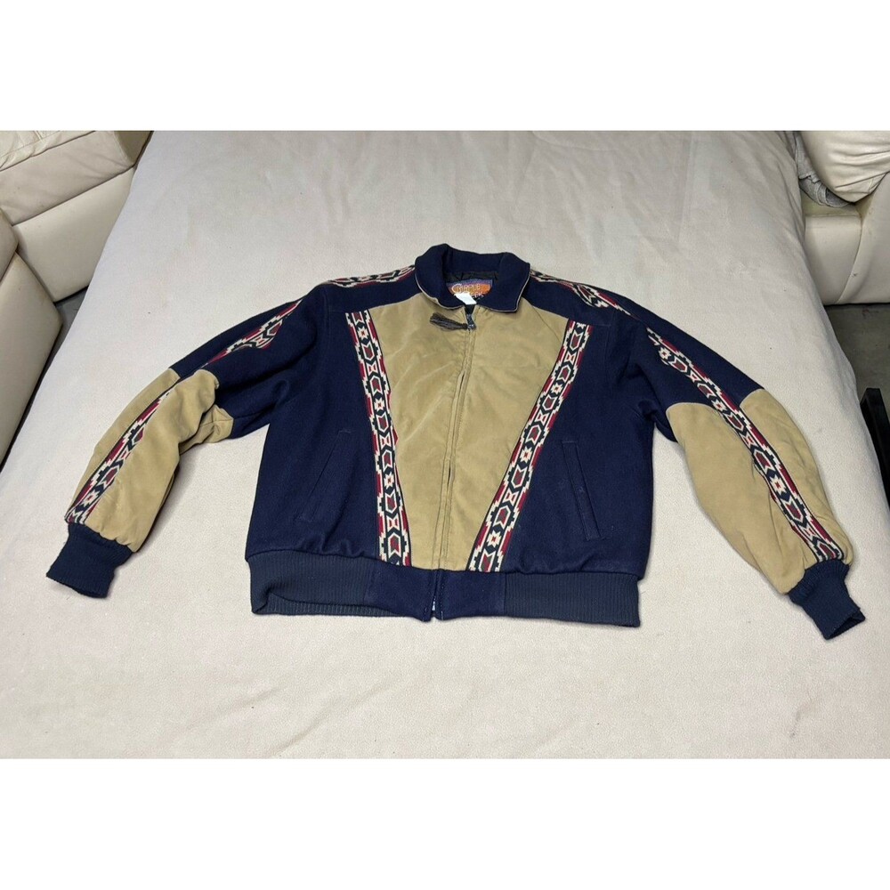 Vintage Cripple Creek Mens Jacket Size L Aztec Western Southwestern